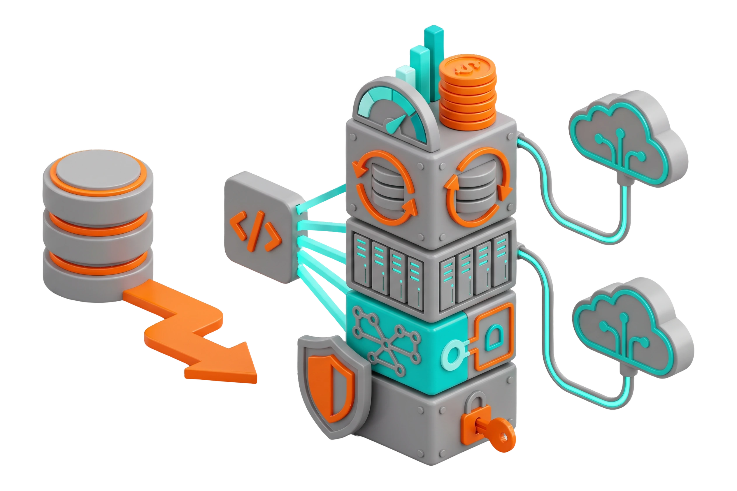 A képzés témájának illusztrációja: Oracle Cloud Infrastructure környezetek építése és üzemeltetése